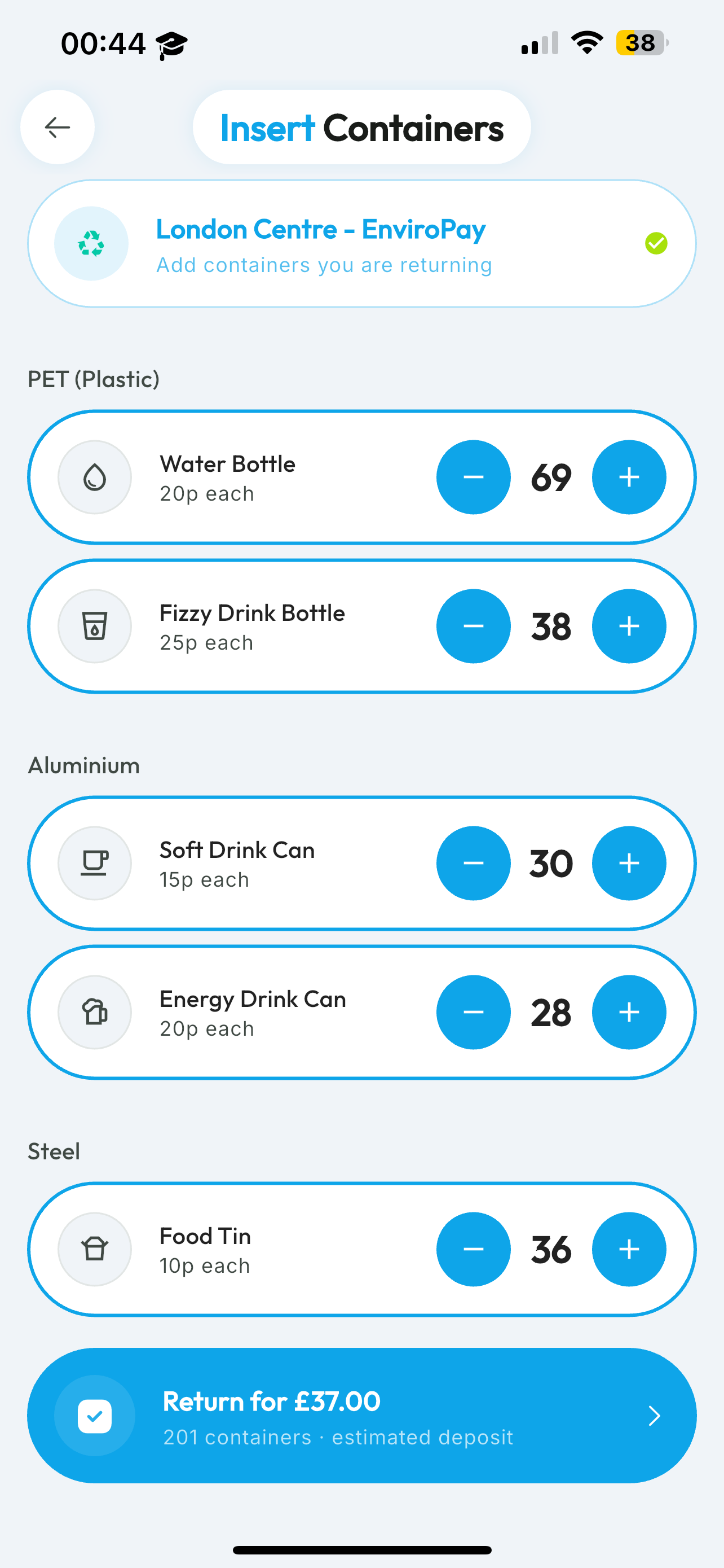 EnviroPay Return — Screen 2